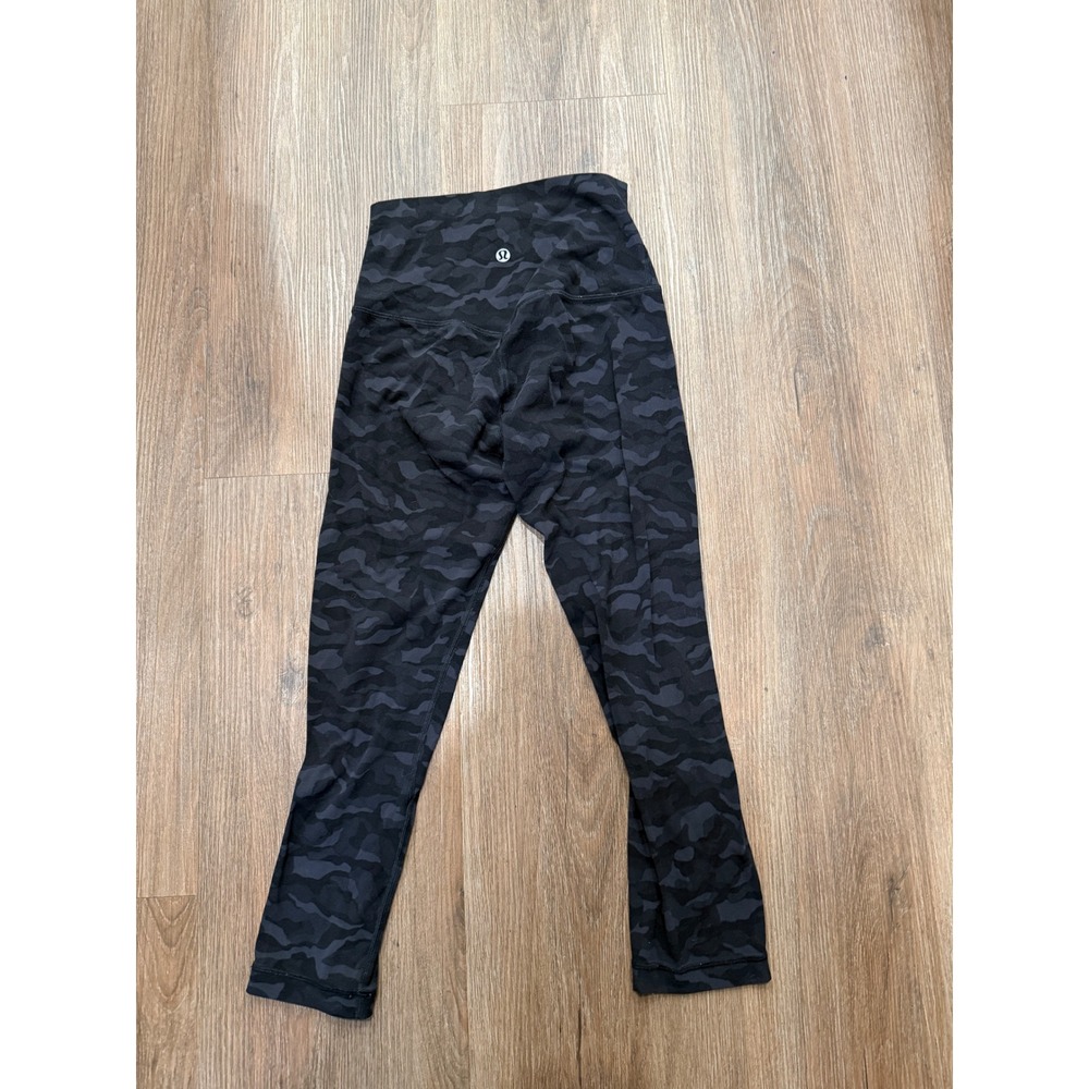 Lululemon Align High-Rise Crop 21 Heritage 365 Camo Deep Coal Multi Size 2